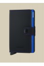 MINIWALLET MATTE BLACK & BLUE