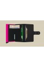 MINIWALLET MATTE BLACK & FUCHSIA