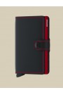 MINIWALLET MATTE BLACK & RED