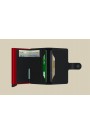 MINIWALLET MATTE BLACK & RED
