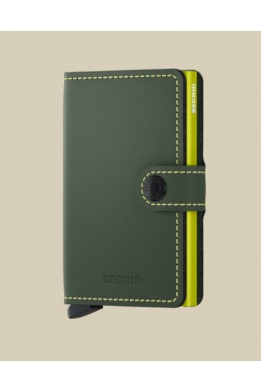 MINIWALLET MATTE GREEN & LIME